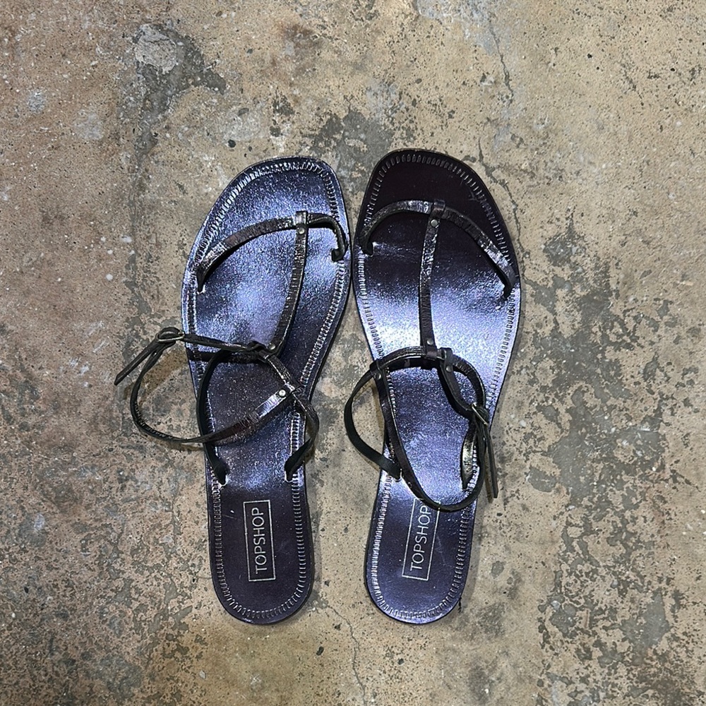 Topshop Black Minimalist Sandals